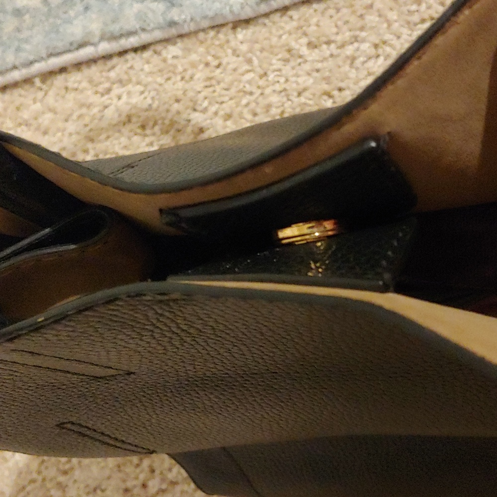 Banana republic black pebbled leather tote - Picture 7 of 12
